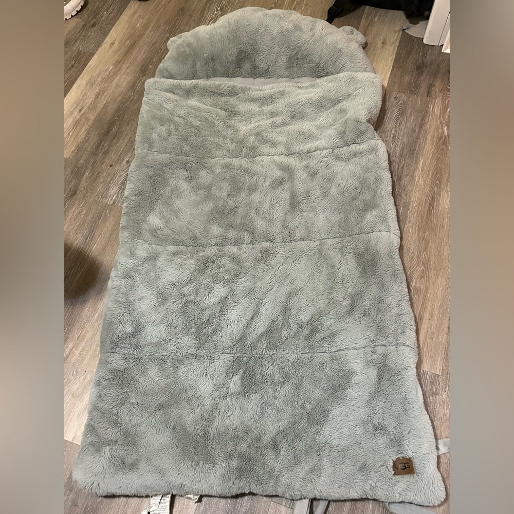 UGG Soft Gray Throw Blanket